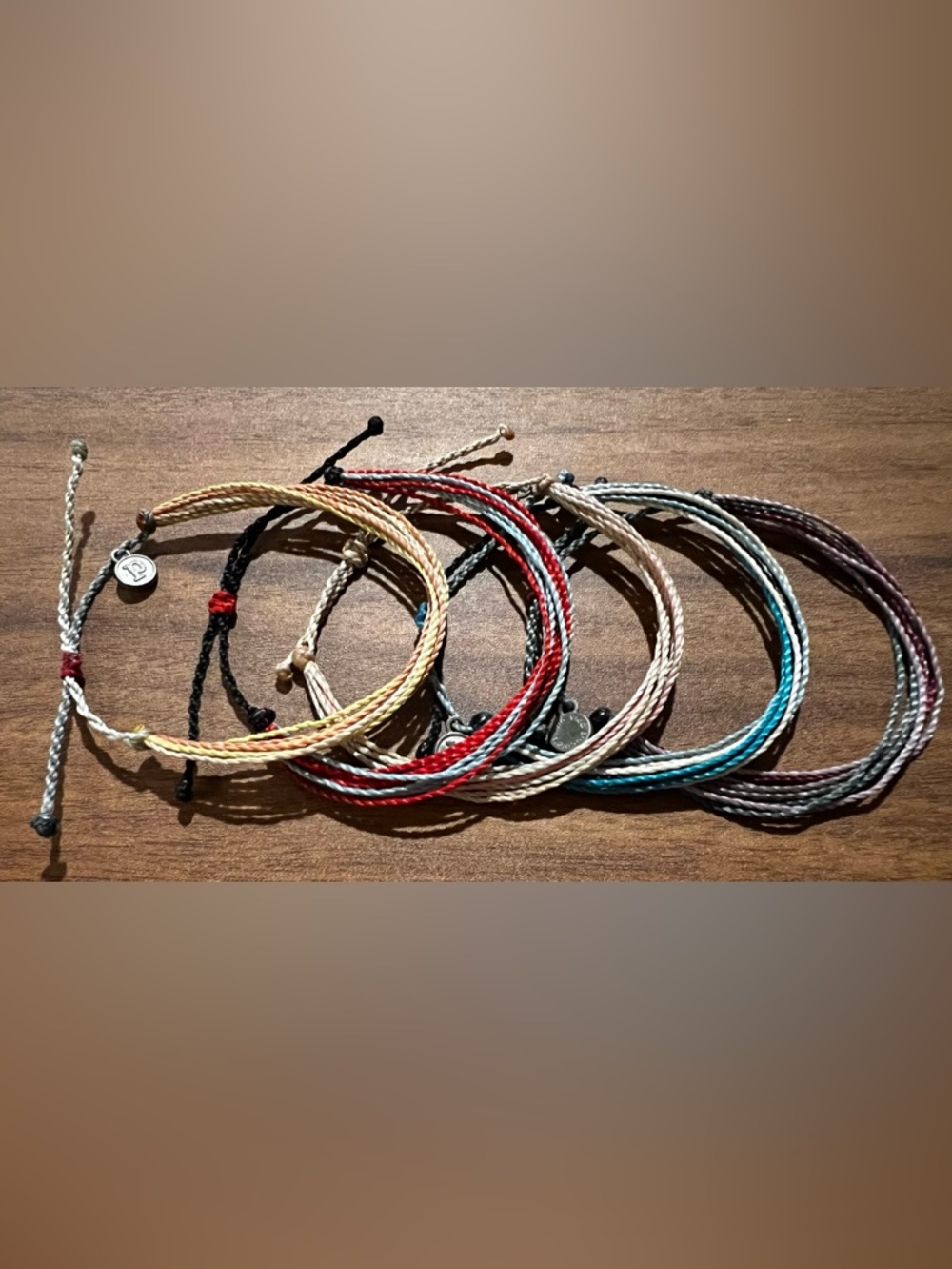 Pura Vida Bracelet Lot Of 5 Multicolor String Cord Adjustable Womens Boho